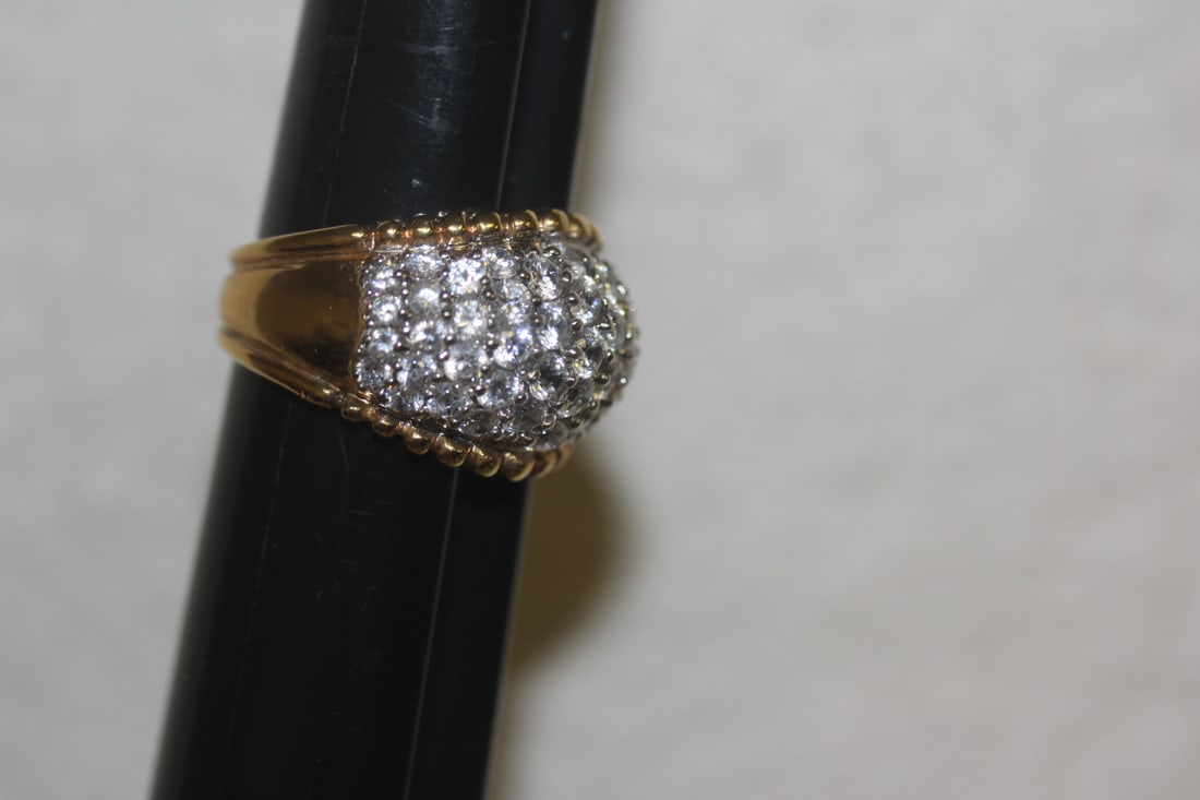 Gold Plated On Sterling Quartz Ring - 3
