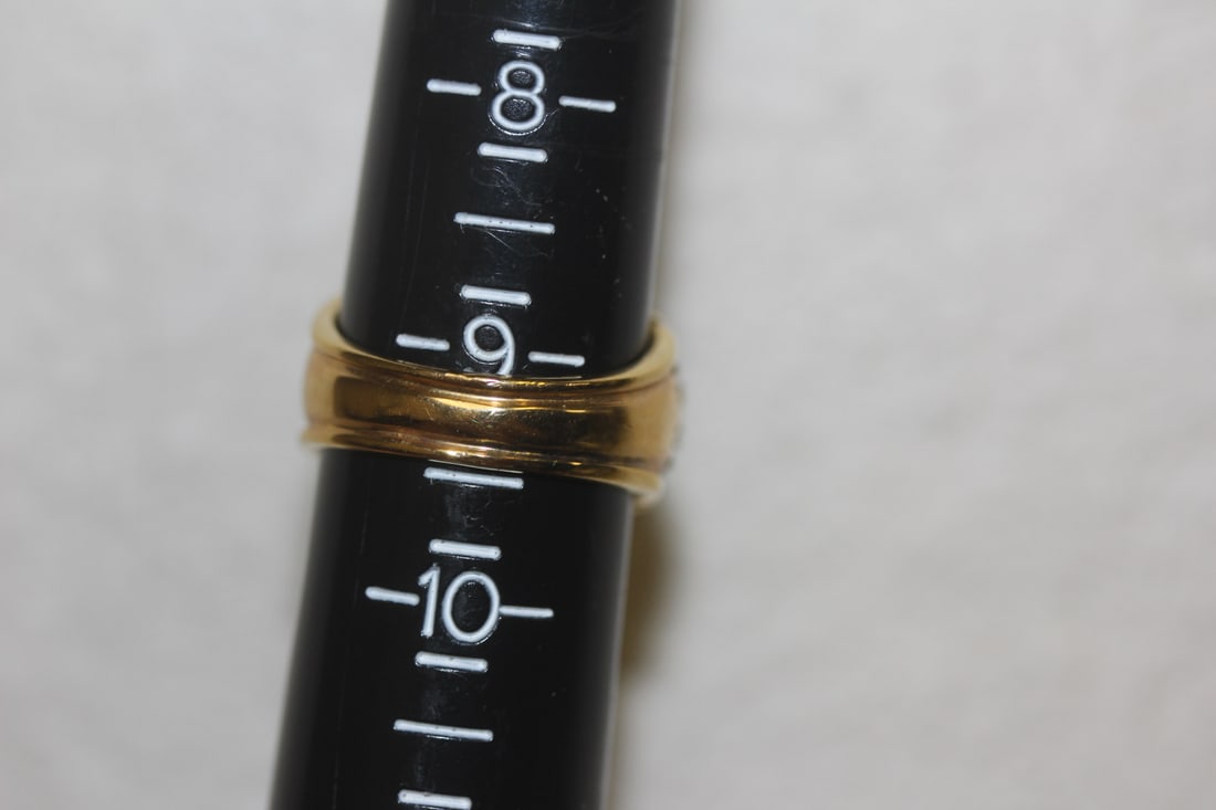 Gold Plated On Sterling Quartz Ring - 4