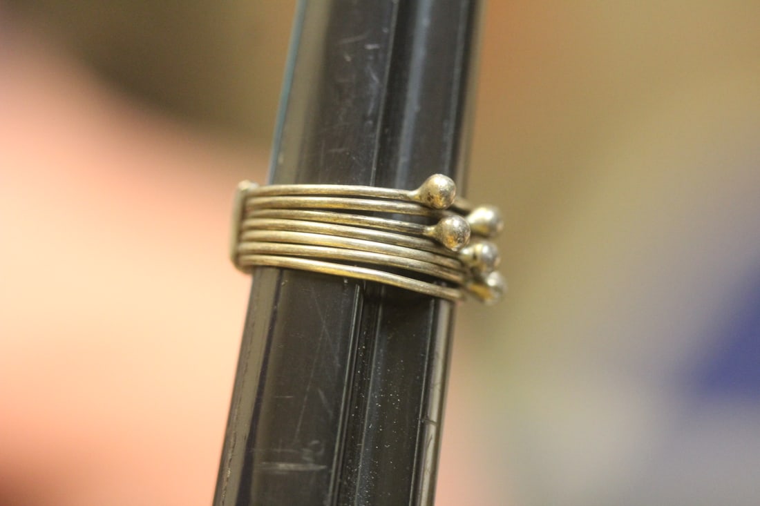 Vintage Sterling Puzzle? Ring - 5