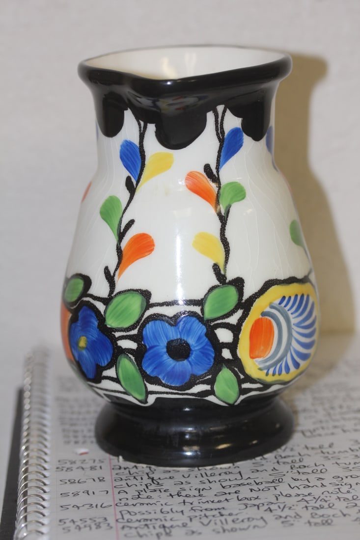 Art Deco Urbach Pottery Pitcher - 2