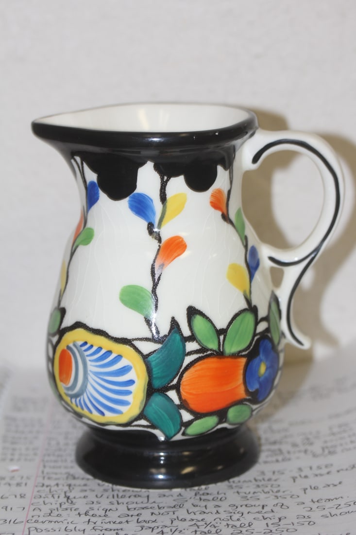Art Deco Urbach Pottery Pitcher - 3
