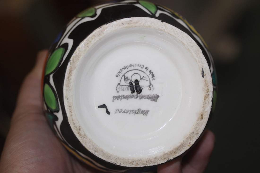 Art Deco Urbach Pottery Pitcher - 6