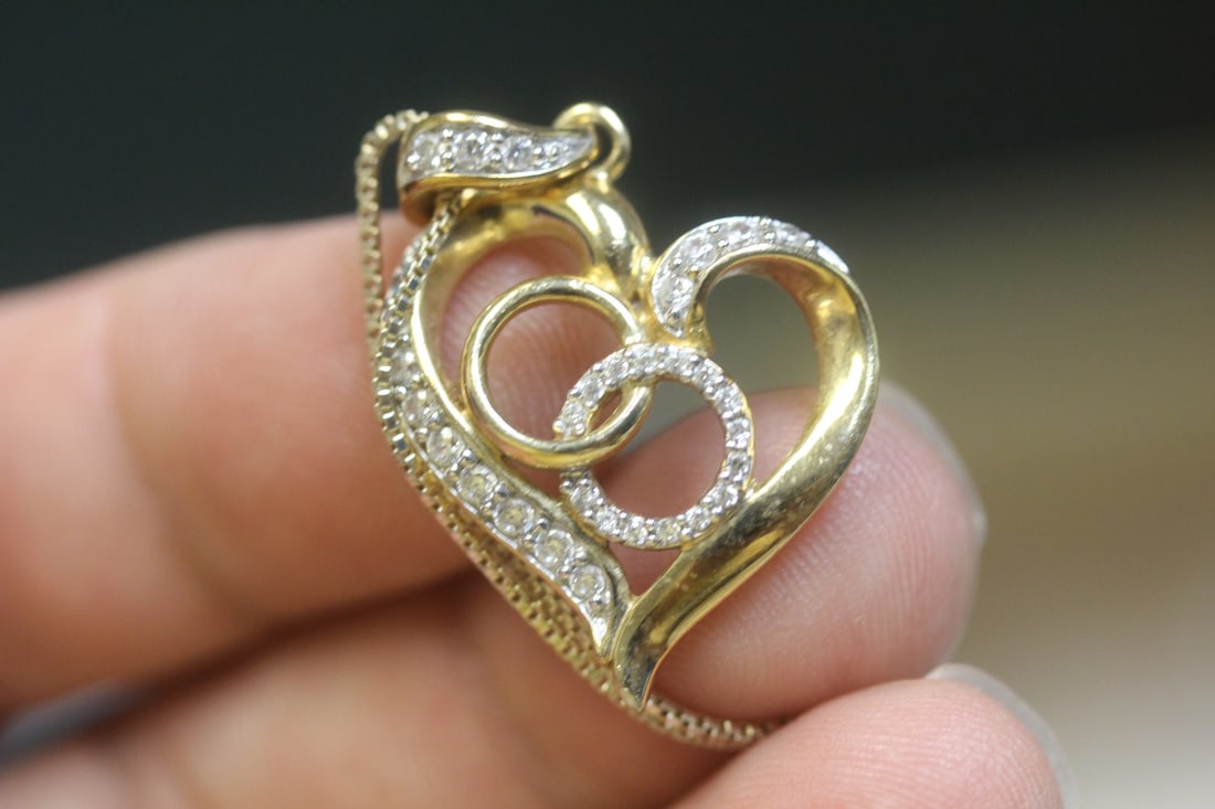 Sterling Heart Pendant and Chain Necklace - 4