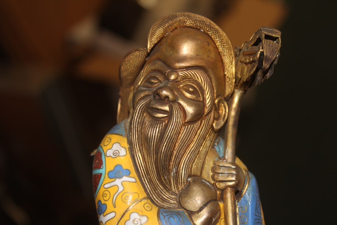 Chinese Cloisonne Sage - 2