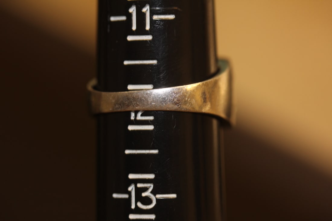 Marked 925 Sterling and Cz Men's Ring - 5