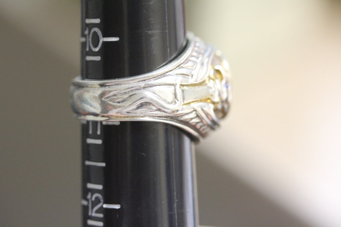 Marked TNC 925 Sterling Men's Ring - 6