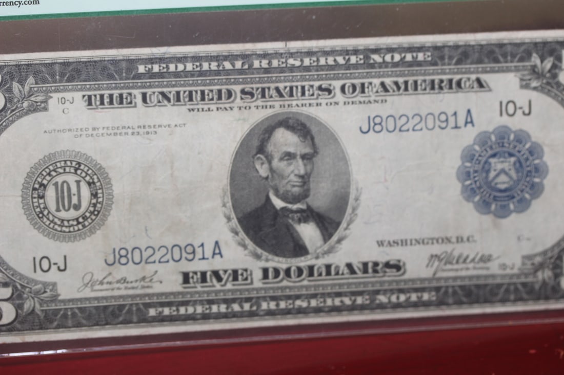 PCGS Graded 1914 $5.00 Note - 5