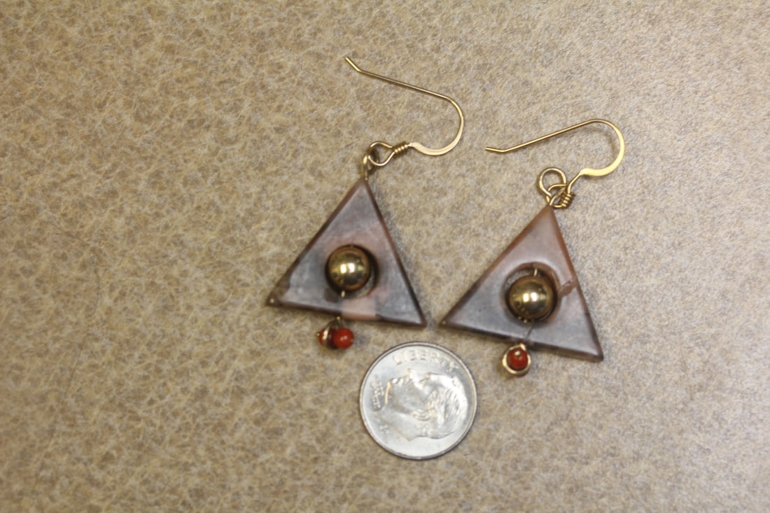 Pair of Modern Style Earrings - 3