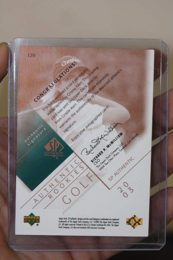 Cristie Kerr Rookie Card - 2
