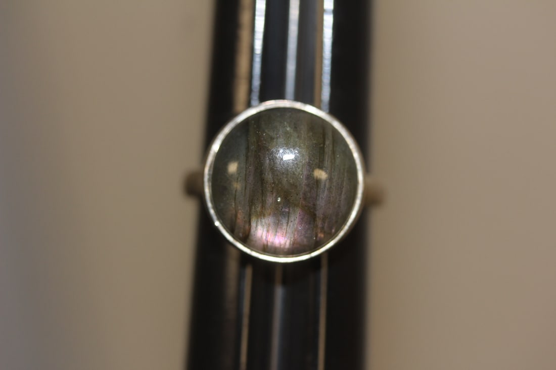 Sterling and Gemstone Ring: as shown