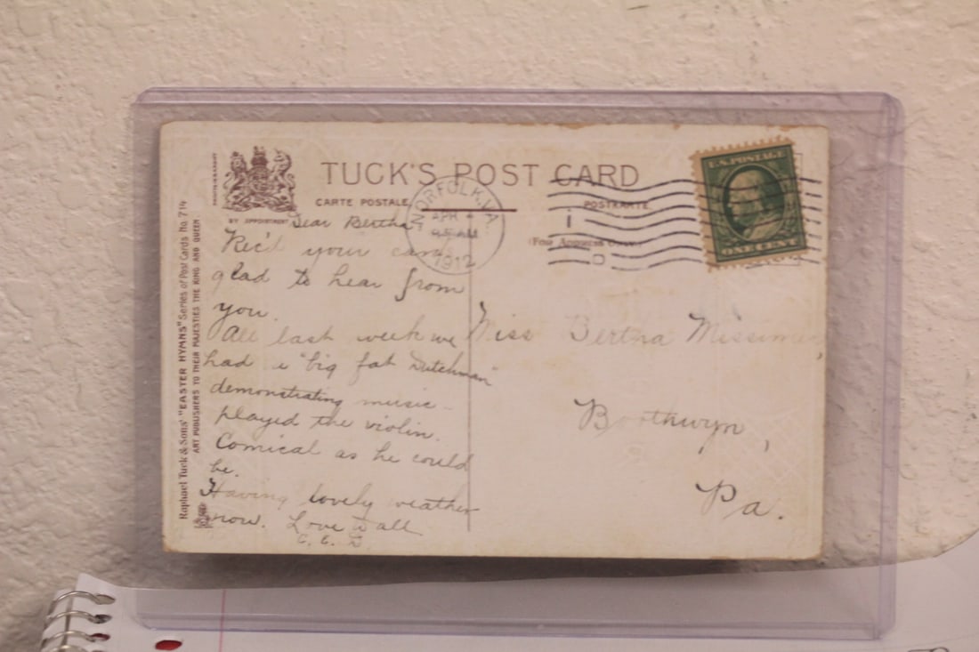 Early 1900's Easter Holiday Postcard - 2