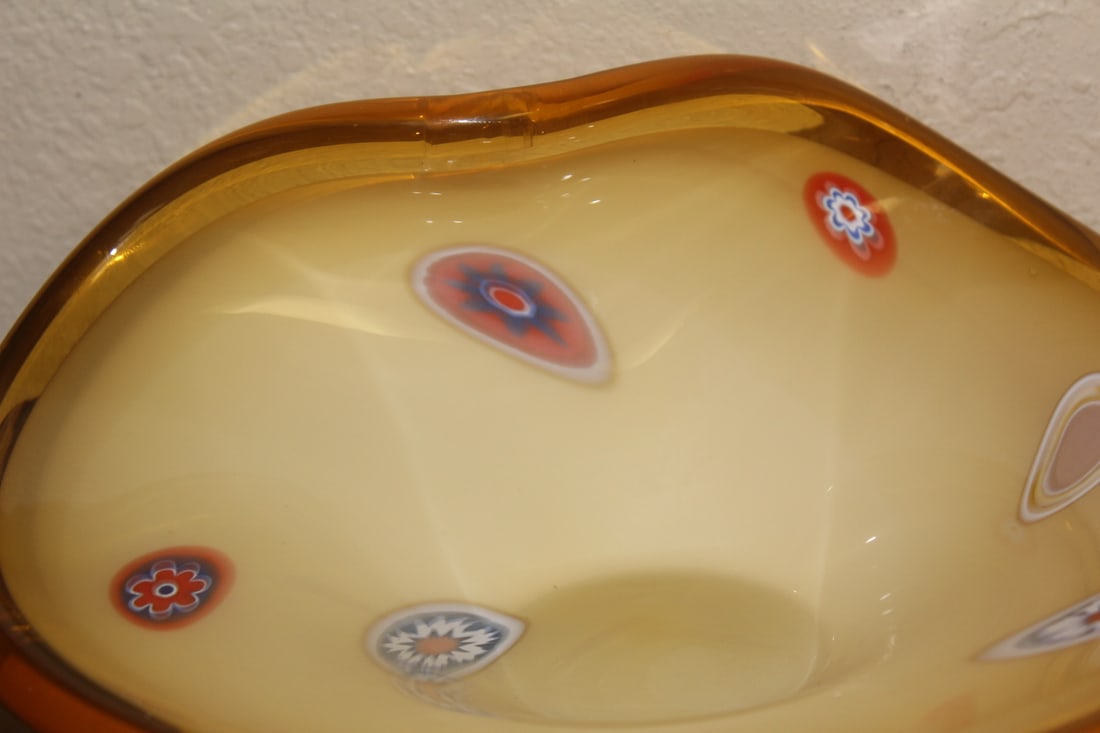 Vintage Milifiori Art Glass Bowl - 2