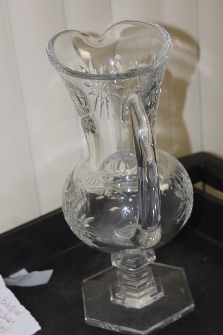 Decorative Lead Crystal Pitcher - 2