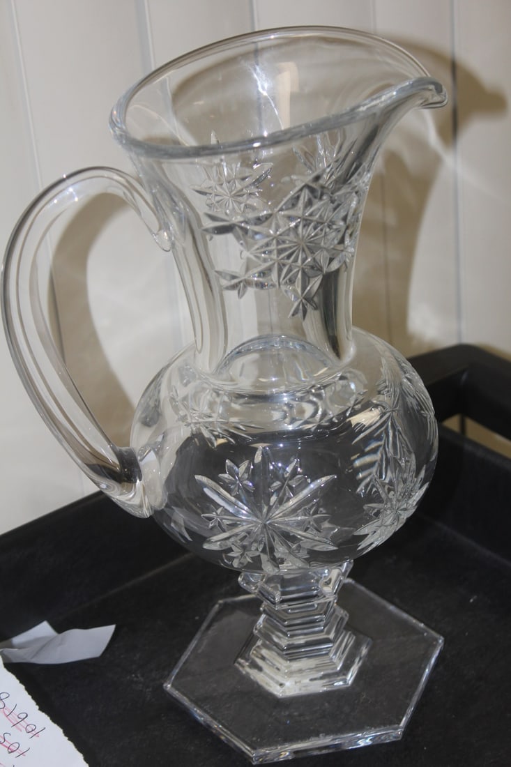 Decorative Lead Crystal Pitcher - 3
