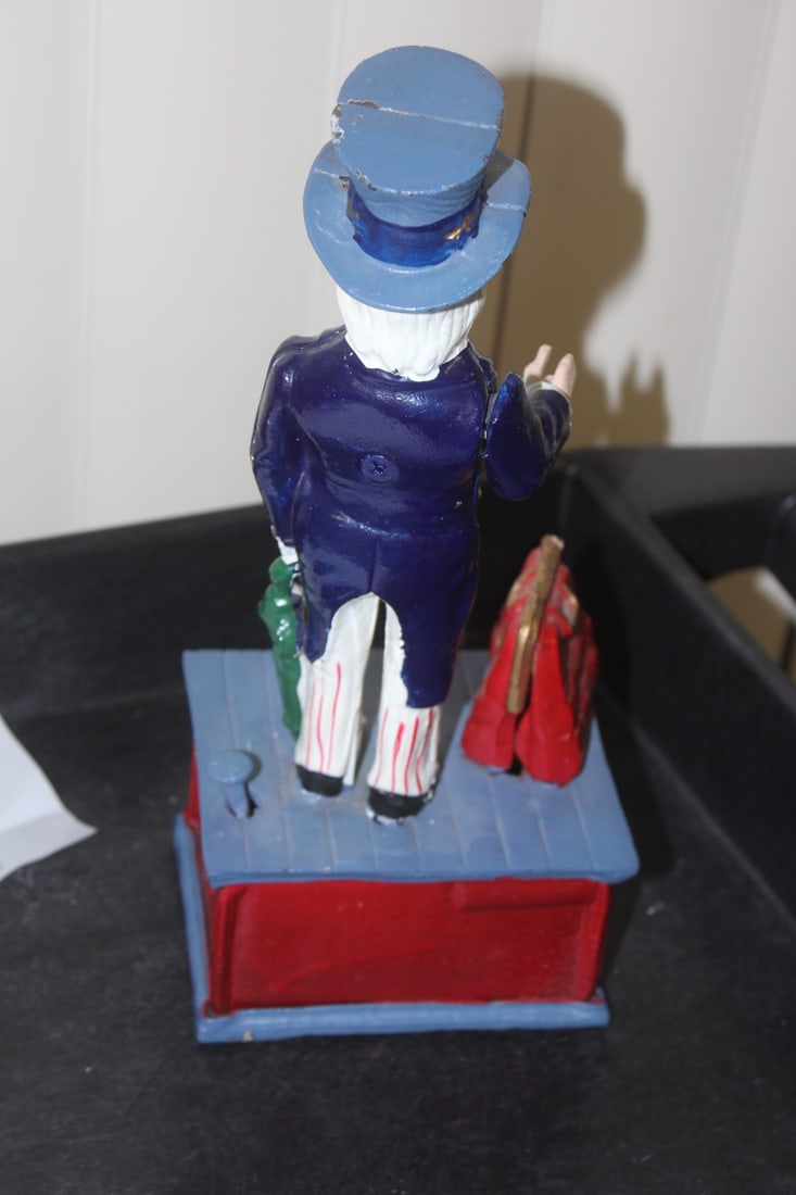 Cast Iron Uncle Sam Bank - 4