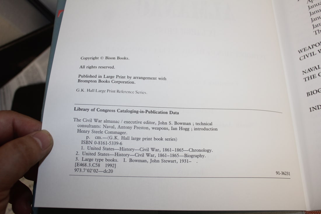Hardcover Book on Civil War - 3