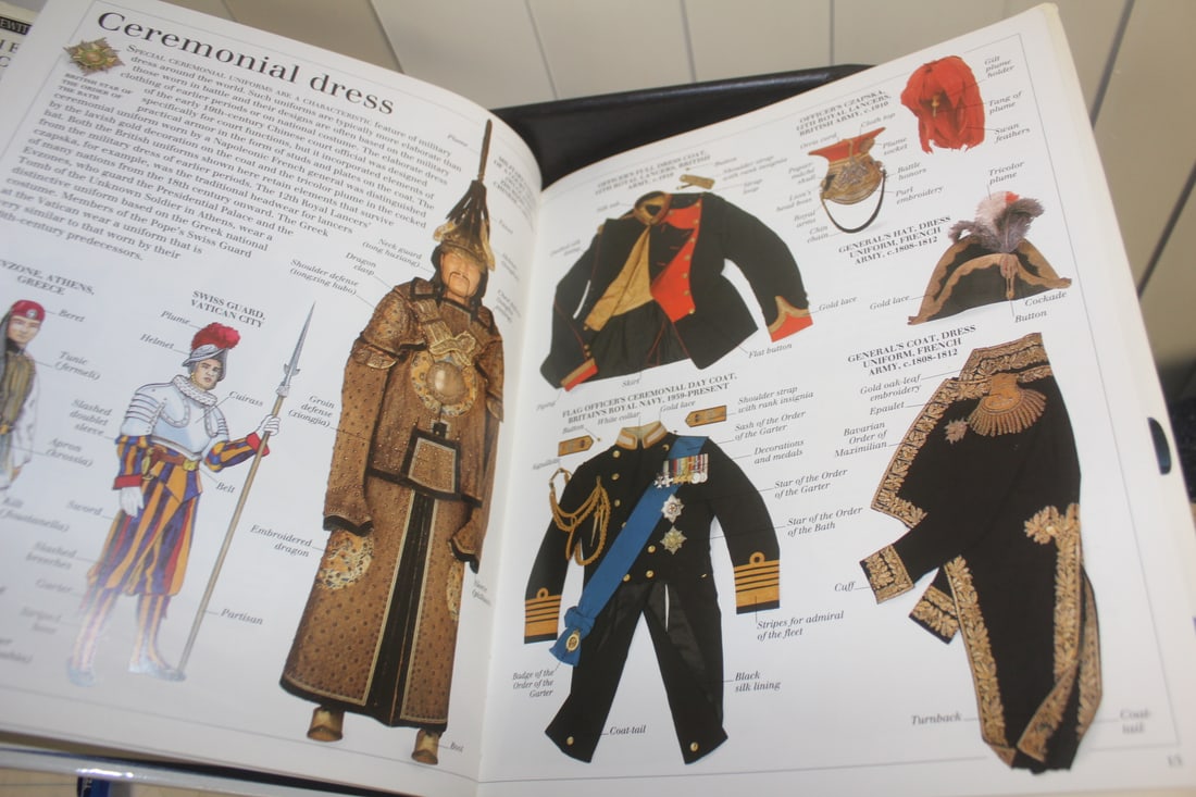 Hardcover Book on Military Uniforms - 4