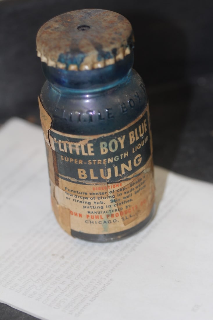 Vintage Little Boy Bluing Bottle - 3
