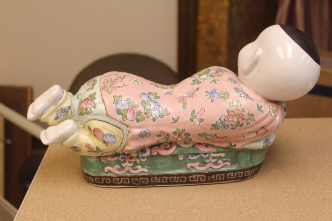Chinese Ceramic Pillow - 2