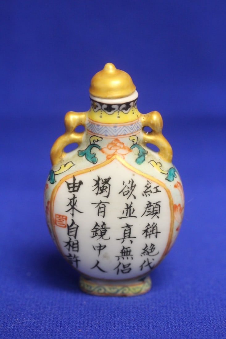 Chinese Porcelain Snuff Bottle - 3