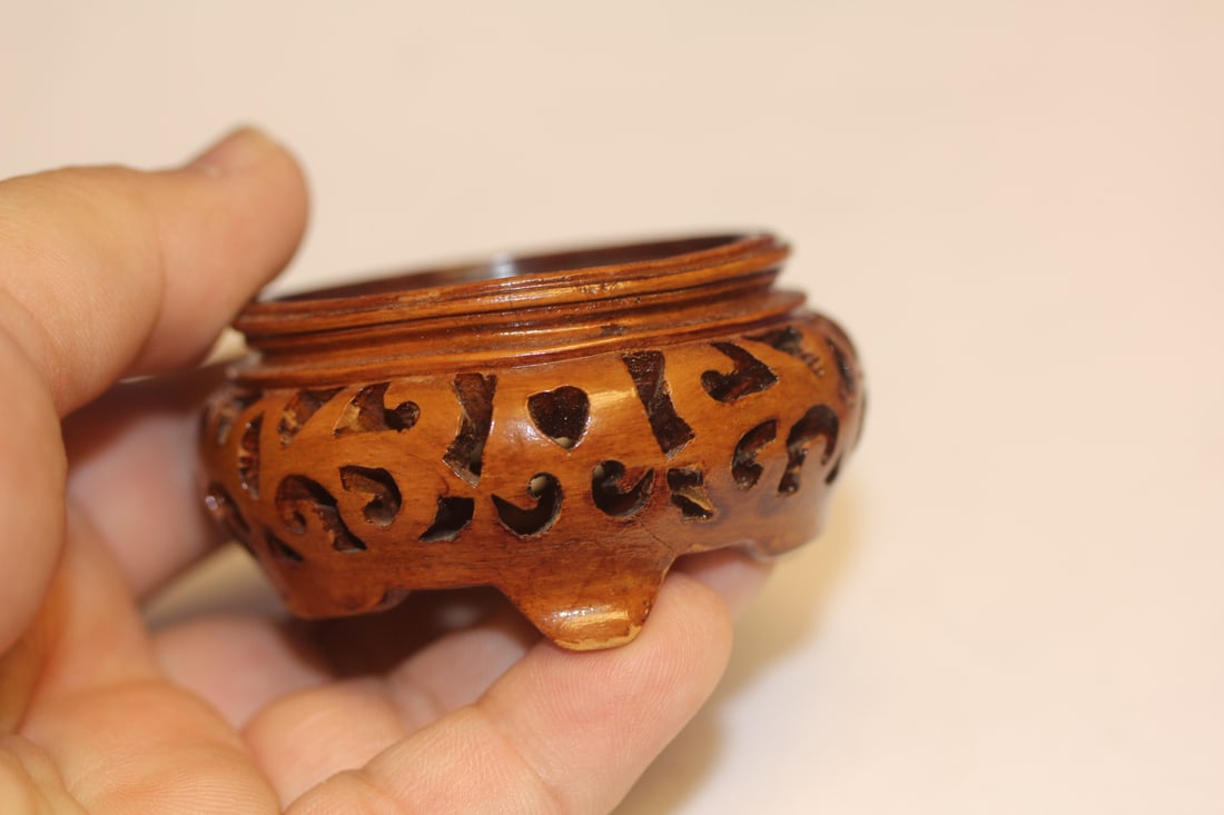Small Chiense Wood Stand - 3