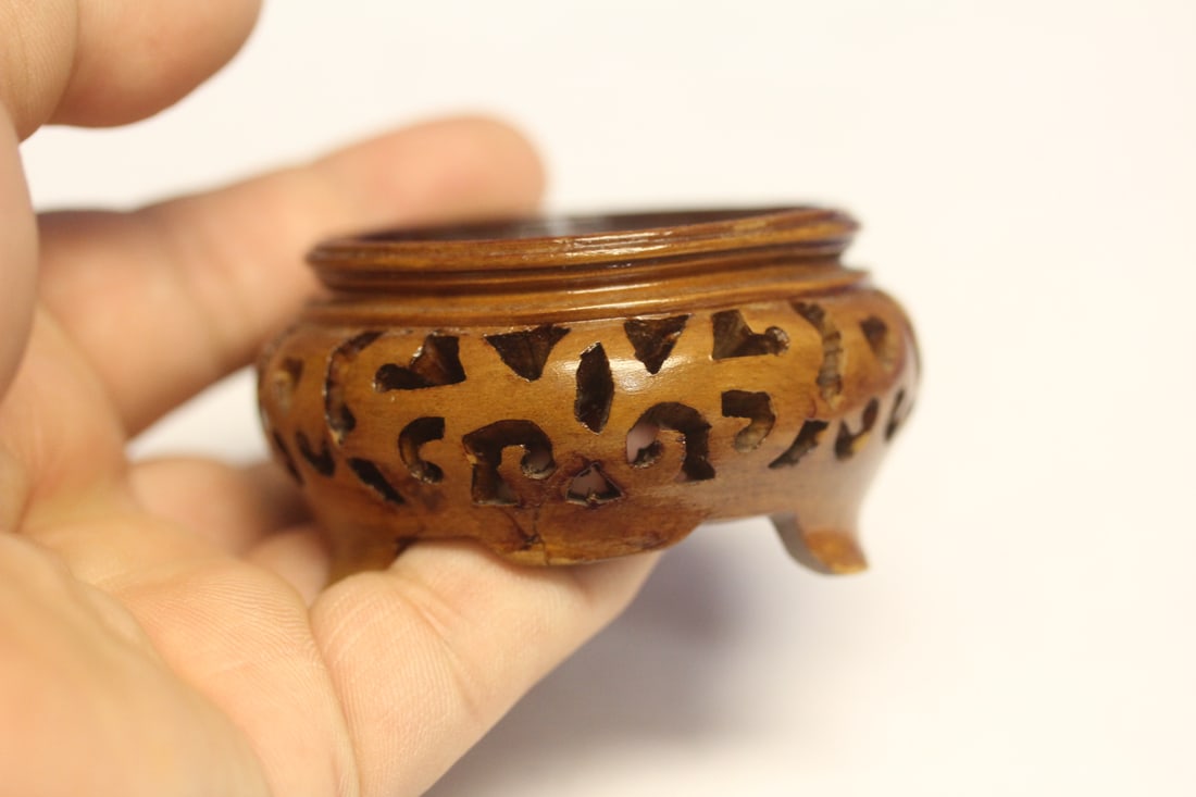 Small Chiense Wood Stand - 4