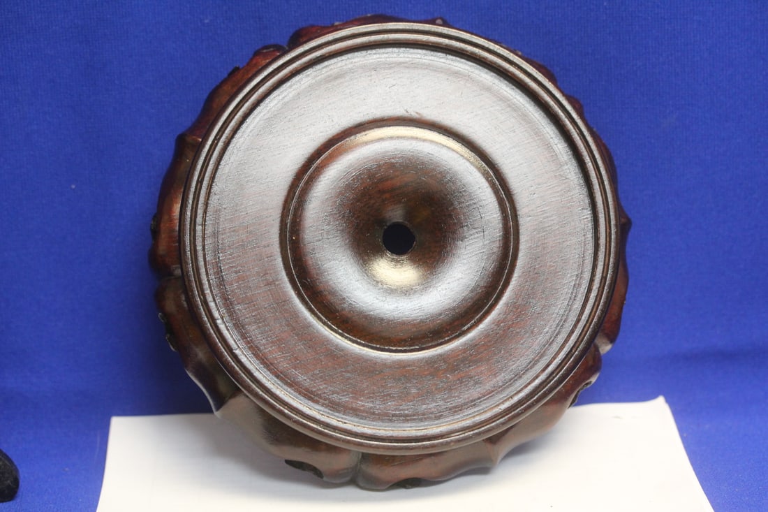 Carved Rosewood Wood Stand - 2