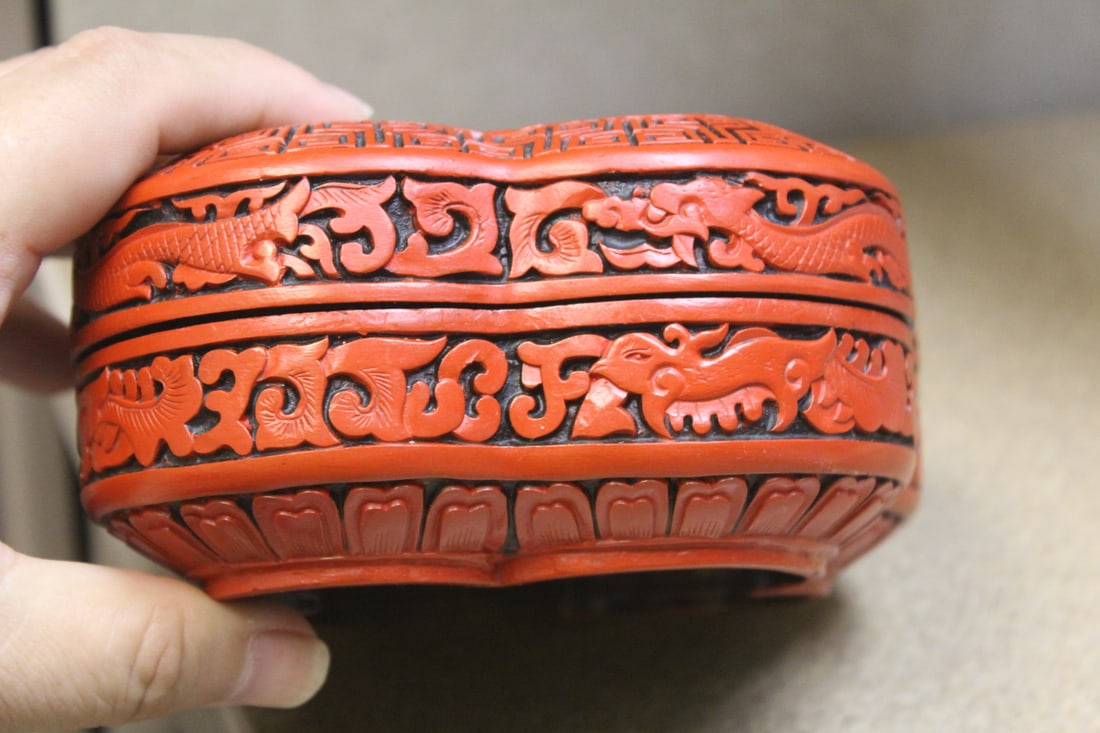 Chinese Cinnabar Style Box - 3