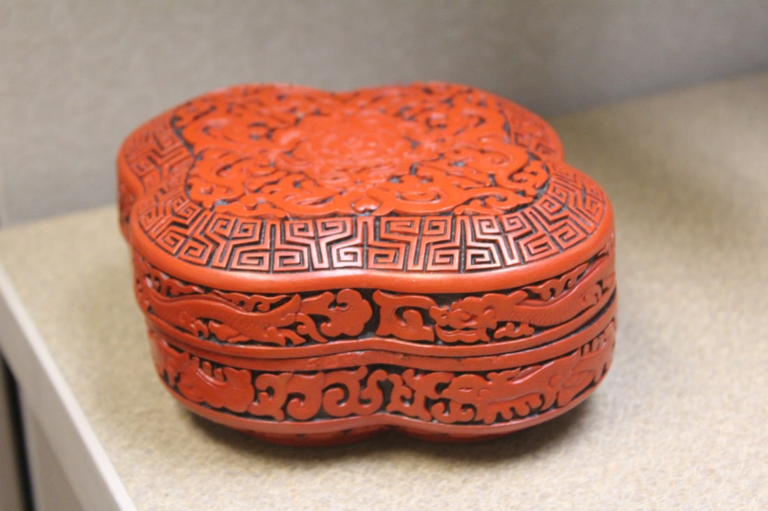 Chinese Cinnabar Style Box - 5