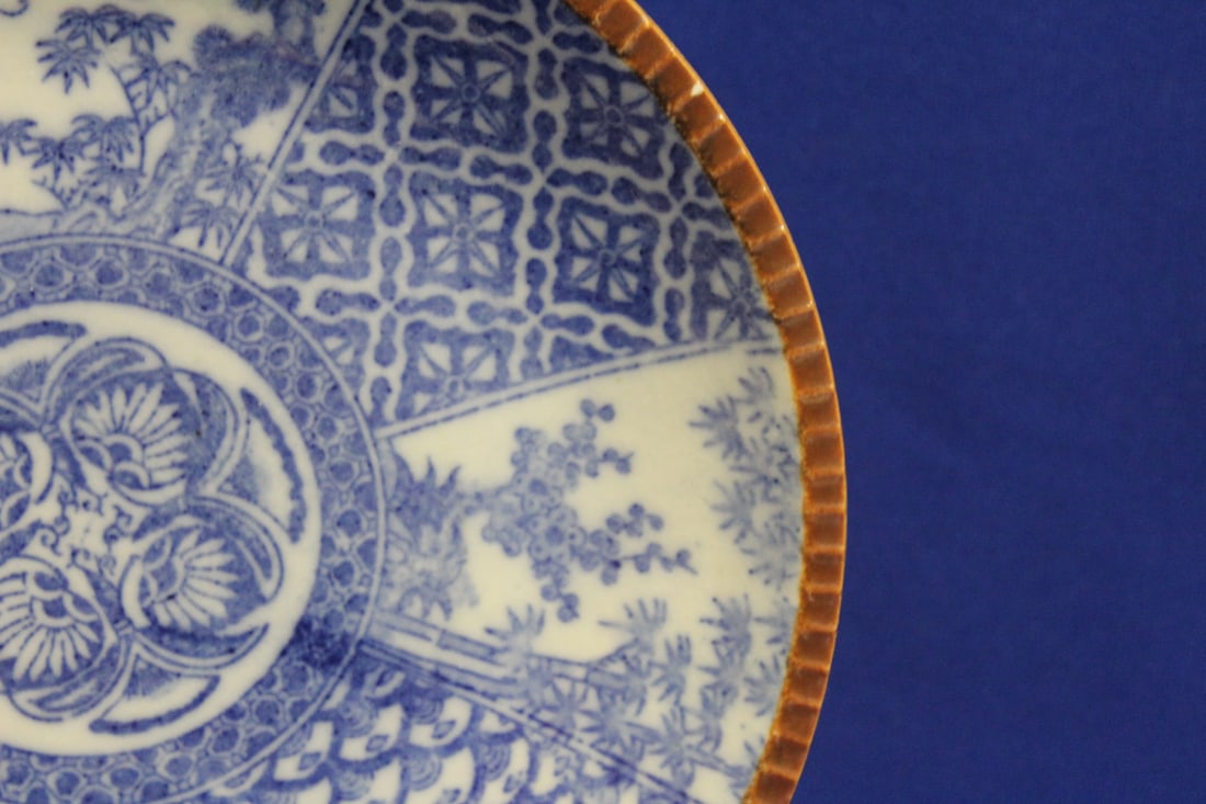 Antique Blue and White Japanese Plate/Charger - 4