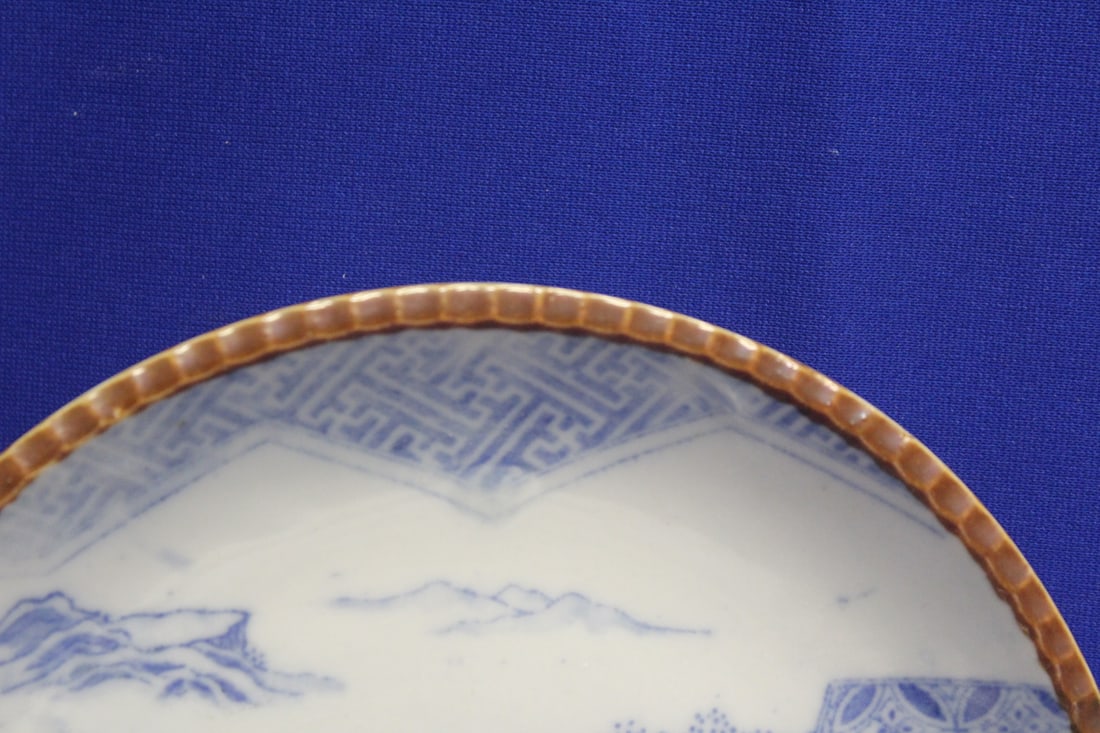 Antique Blue and White Japanese Plate/Charger - 2
