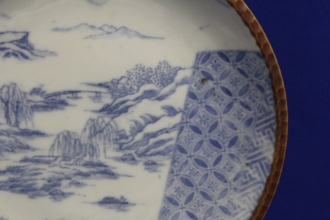 Antique Blue and White Japanese Plate/Charger - 4