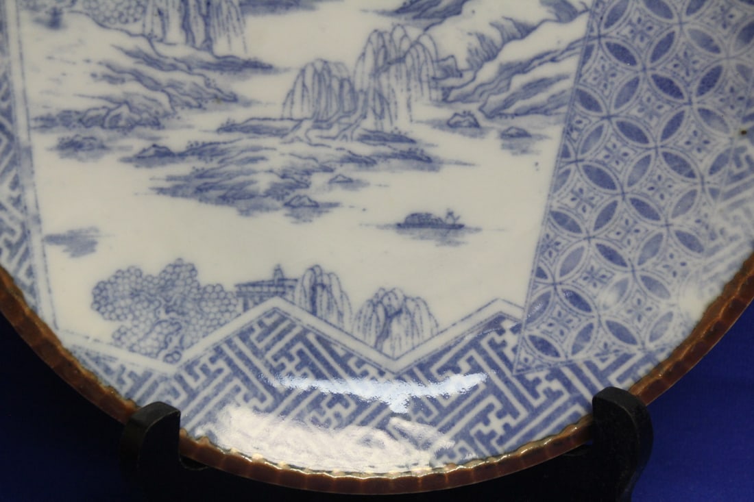 Antique Blue and White Japanese Plate/Charger - 5