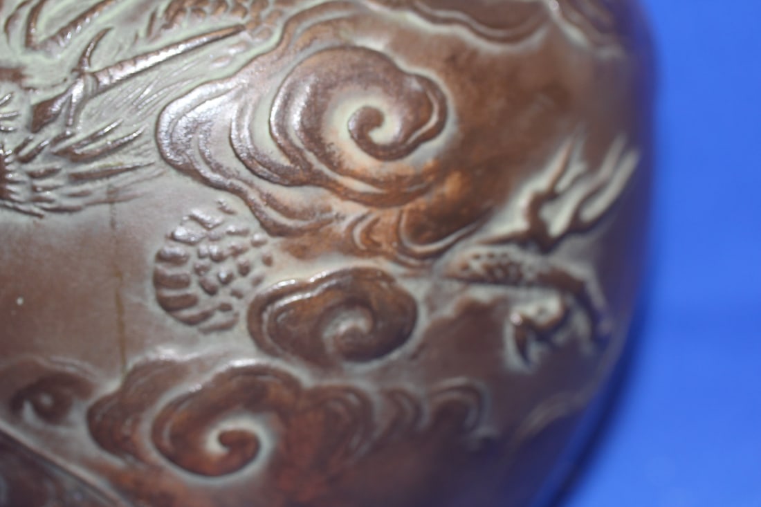 Metal Dragon Jar - 3
