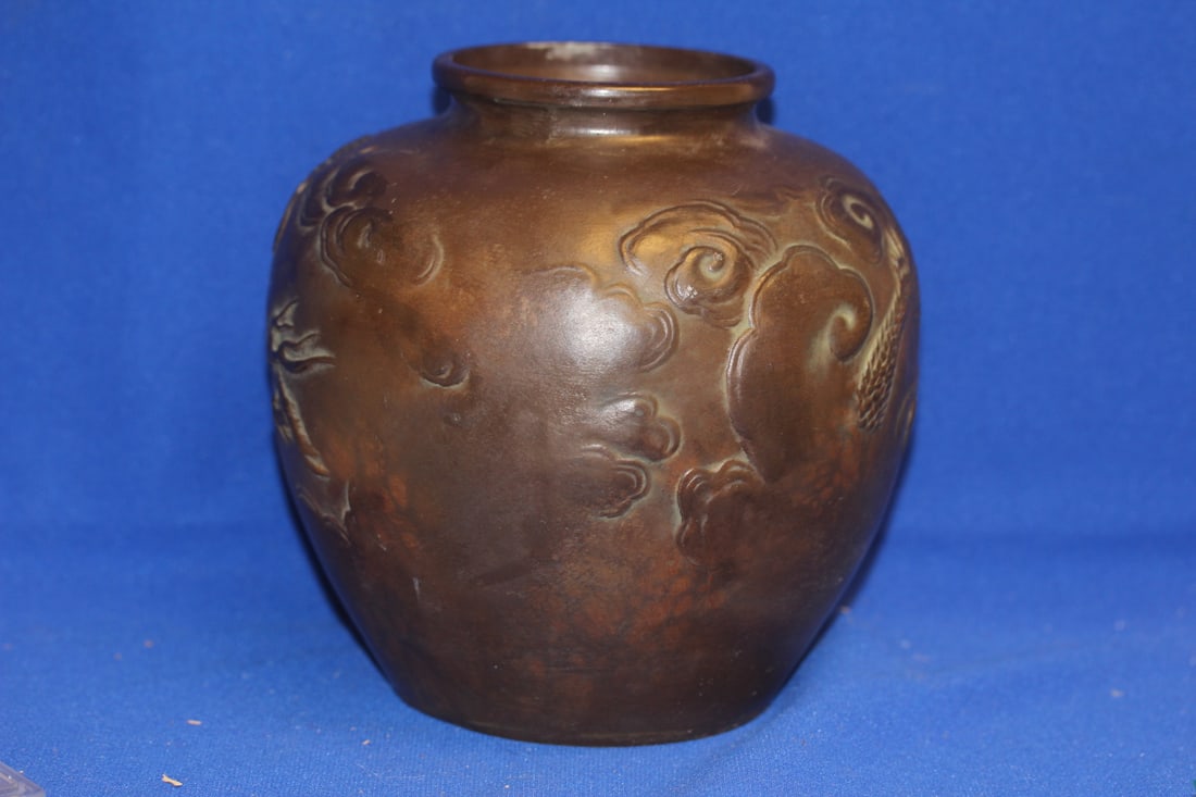 Metal Dragon Jar - 4