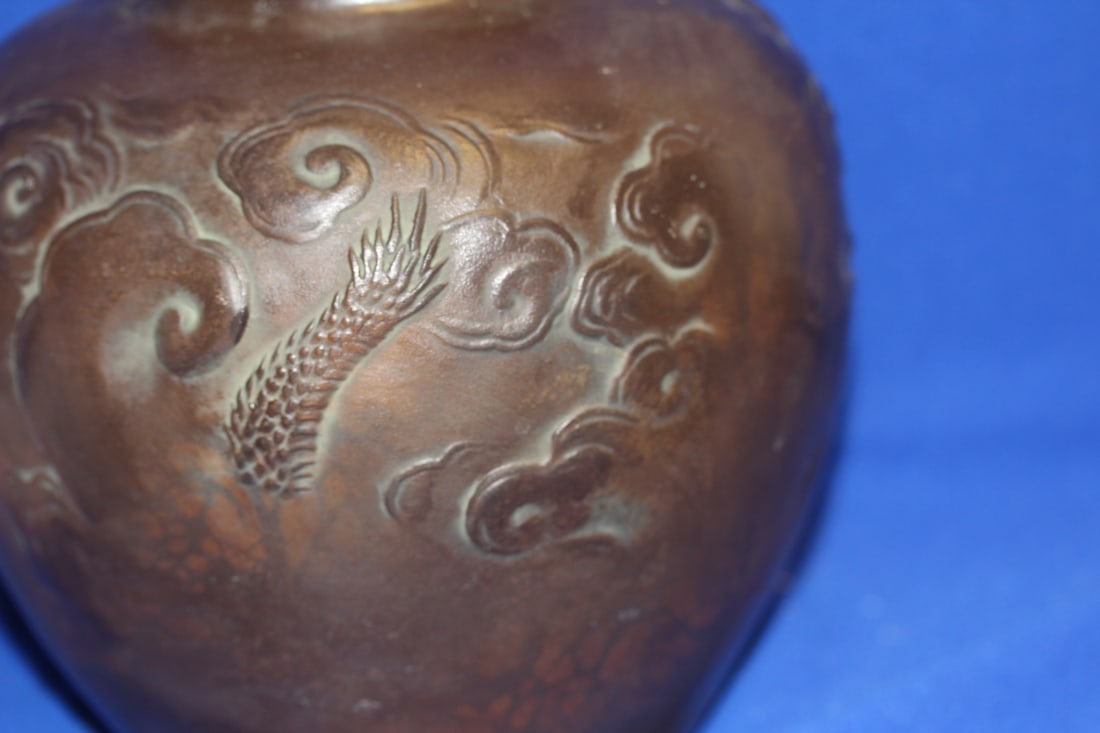 Metal Dragon Jar - 5