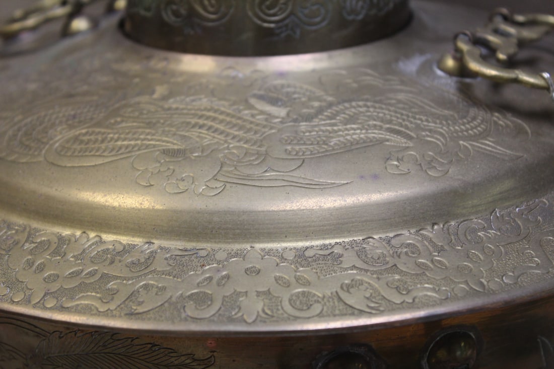 Vintage Copper Chinese Cooker - 5