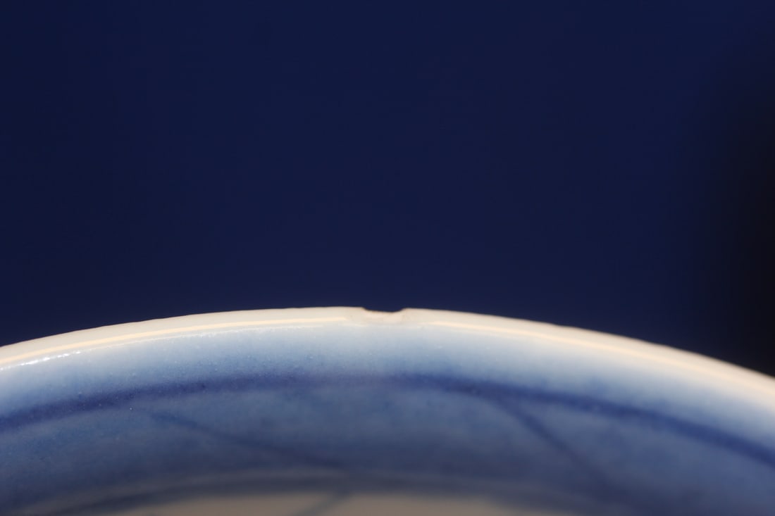 Antique Chinese Blue and White Canton Bowl - 5