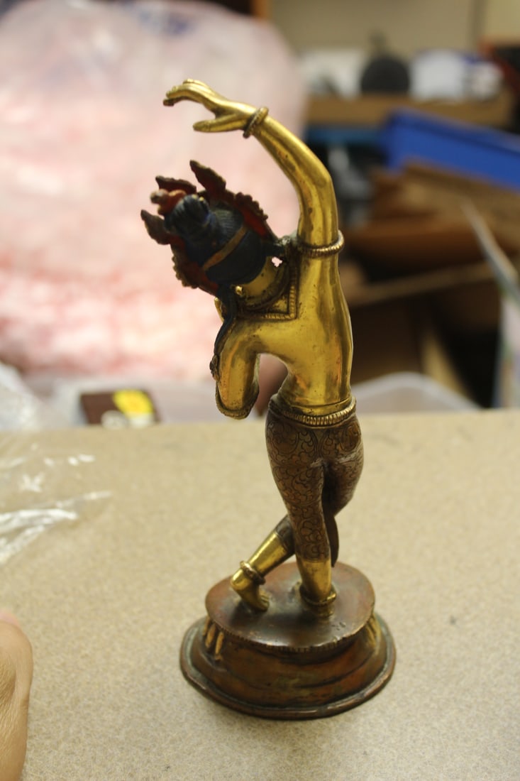Chinese Tibetan Bronze Figurine - 5