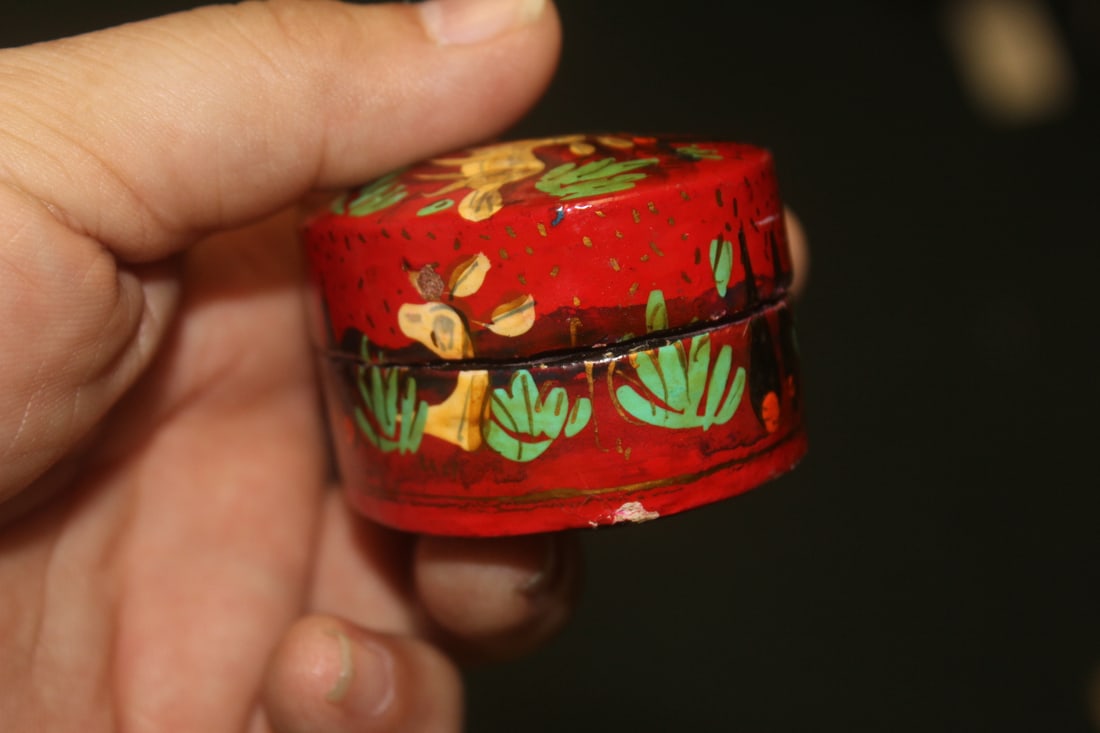 Hand Painted Lacquer Box - 3
