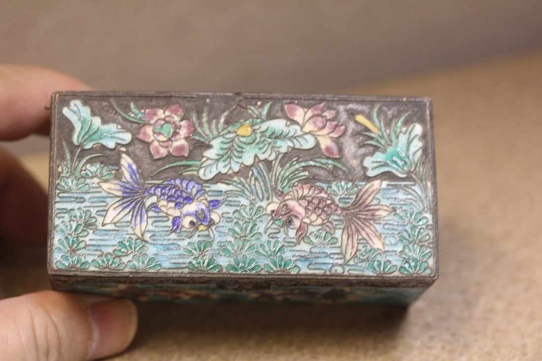 Antique Chinese Enamel Box - 2