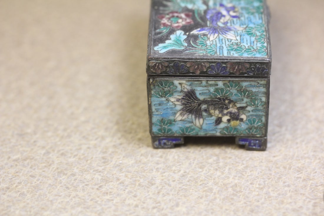 Antique Chinese Enamel Box - 7