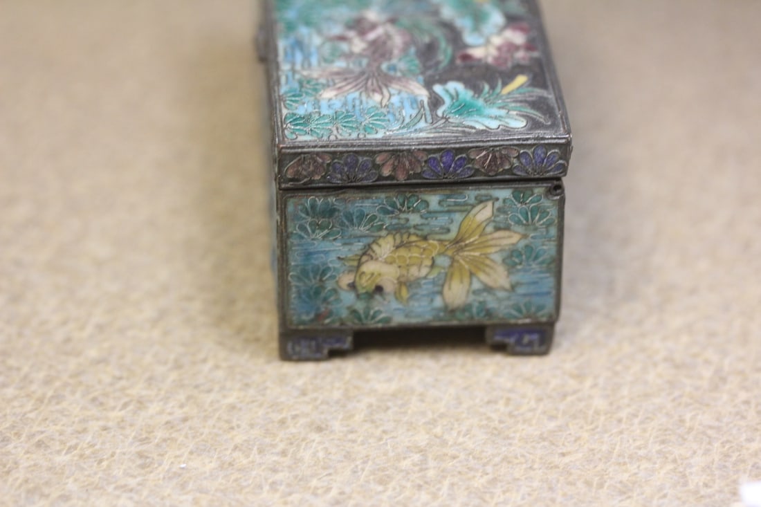 Antique Chinese Enamel Box - 8