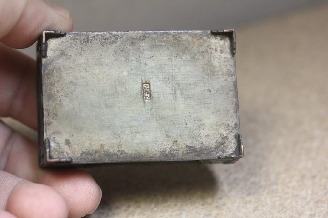 Antique Chinese Enamel Match Holder - 3