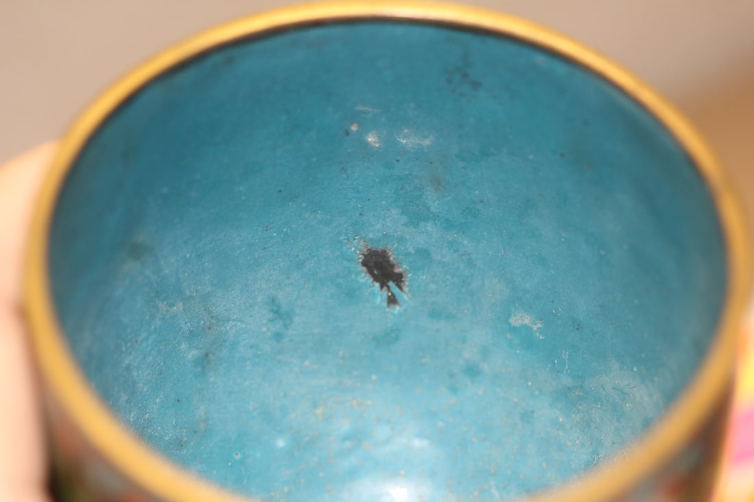Cloisonne Urn with Lid - 8