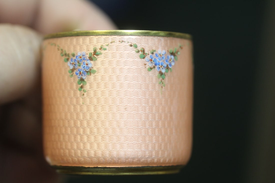 Antique Japanese Ginbari Cloisonne Cup and Saucer - 2