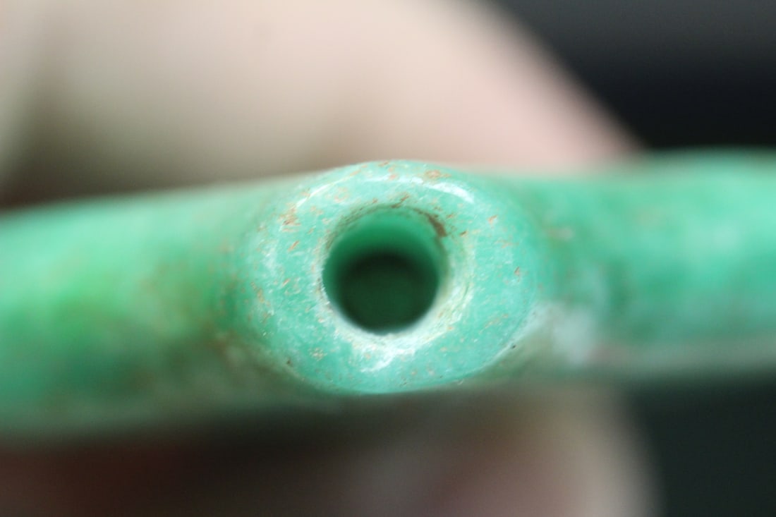 Jade or Similar Hard Stone Snuff Bottle - 4
