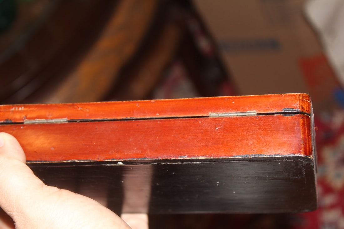 Old Japanese Inlaid Lacquer Box - 7