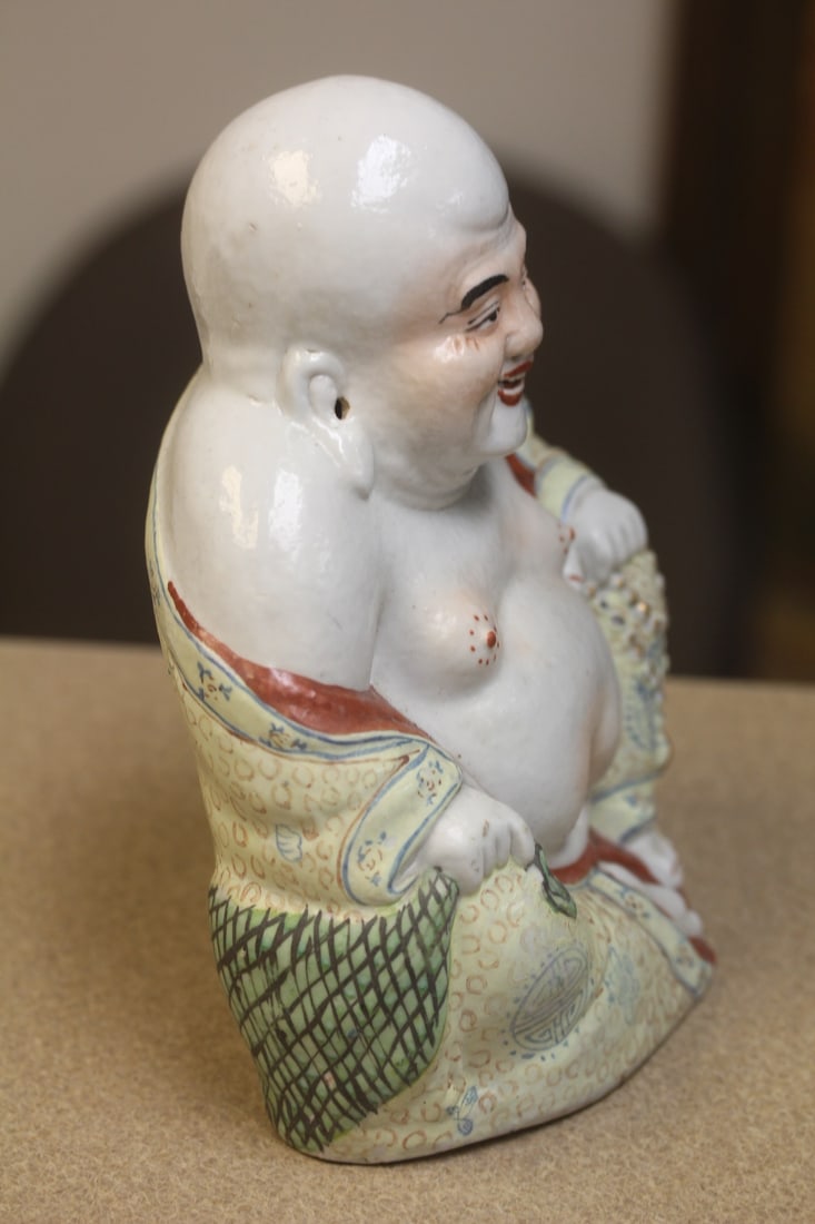 Antique Chinese Ceramic Buddha - 4