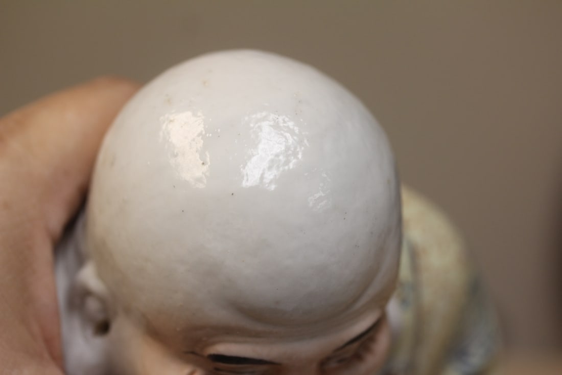 Antique Chinese Ceramic Buddha - 5